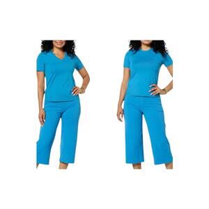 Joy Collection Women's Two Performance Tees Ocean Blue - Regular